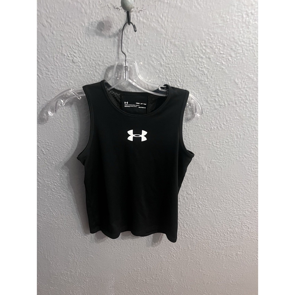Under armour Black  Tank Top Youth Girls Size Ysm